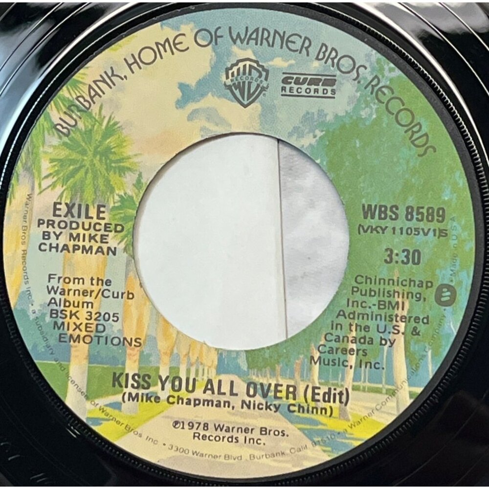 Exile Kiss You All Over / Dont Do It 45 Vinyl 70s Country Rock